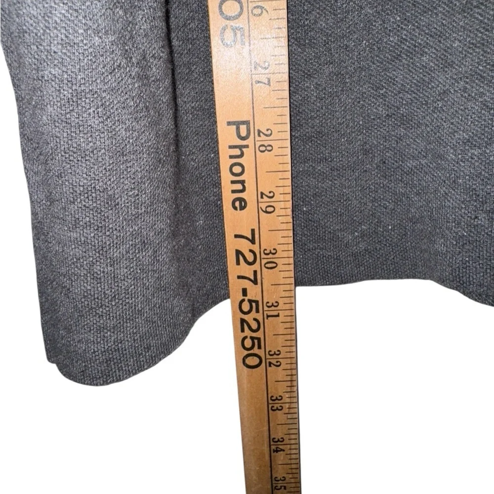 Polo by Ralph Lauren Fold-Over Turtleneck Long Sleeve Shirt Gray Green L